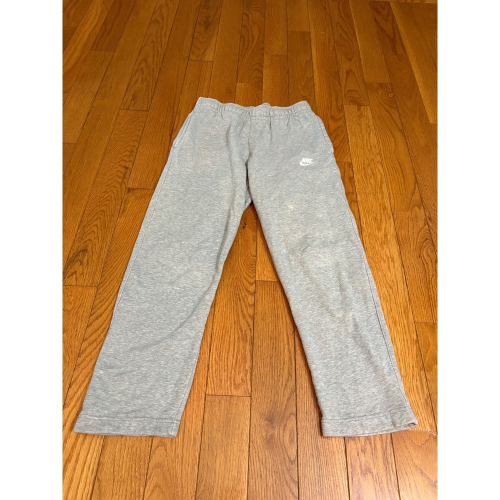 Nike Womens Gray Heathered Fleece Straight Leg Sweatpants size  Small